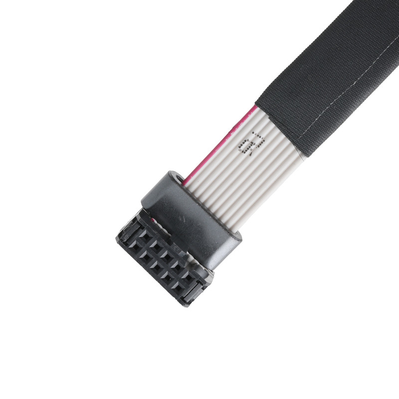 IDC FC-10P và TER M4 pitch 1.27mm Kết nối cáp đất với dây vòng UL2651 28AWG cáp OEM / ODM