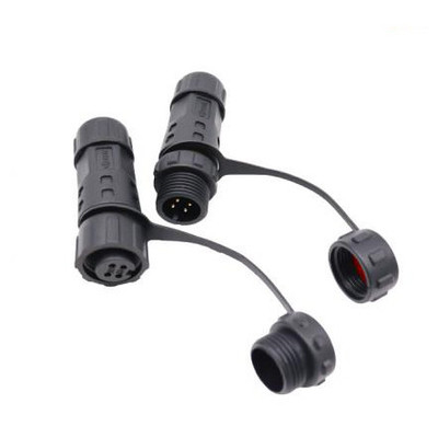 M12 3 chân không thấm nước dây cáp kết nối tròn nữ thẳng đúc cho màn hình LVDS OEM / ODM