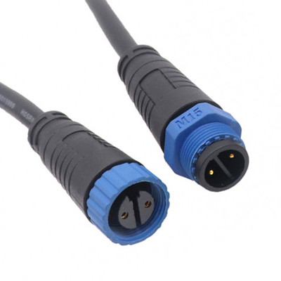 M15 Công nghiệp 2, 3 pin kết nối tròn với lắp ráp kiểu hàn và chống nước IP67 OEM / ODM