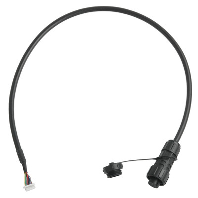 UL2464 24AWGX5C Sợi chống nước M16 Phụ nữ đến Pitch SH1.0 9P Cáp kết nối tròn