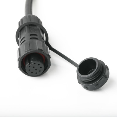 UL2464 24AWGX5C Sợi chống nước M16 Phụ nữ đến Pitch SH1.0 9P Cáp kết nối tròn