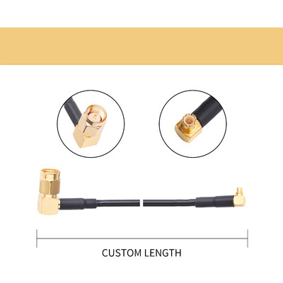 RA MMCX Male Plug To Ra SMA Male Plug LẮP RÁP CÁP ĐỒNG TRỤC RF Có HeatShrink