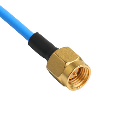 ROHS Low PIM Flex TFT-5G-402 RF Cable Coaxial Double Shielded With Blue FEP Jacket OEM / ODM