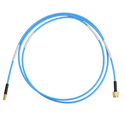 ROHS Low PIM Flex TFT-5G-402 RF Cable Coaxial Double Shielded With Blue FEP Jacket OEM / ODM