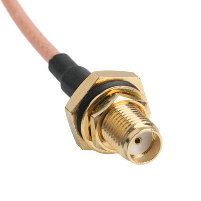 Gold Contact RG316 Coaxial Cable SMA Male Straight Plug To SMA Female Bulkhead Jack (Điện dây đồng trục SMA nam trực tiếp với cắm cổng SMA nữ)
