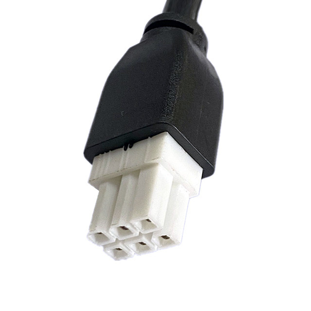 Custom Pitch 2 3 4 5 6 Pin Molex 5557 6pin 4.2mm Pitch Jacket Cable UL2464 20AWG*6C OD6.4mm ĐEN