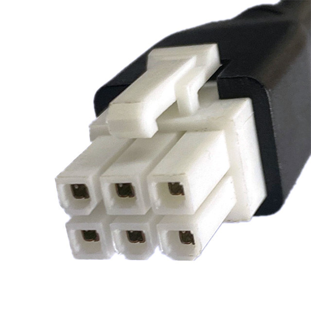 Custom Pitch 2 3 4 5 6 Pin Molex 5557 6pin 4.2mm Pitch Jacket Cable UL2464 20AWG*6C OD6.4mm ĐEN