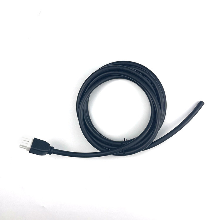 Custom Pitch 2 3 4 5 6 Pin Molex 5557 6pin 4.2mm Pitch Jacket Cable UL2464 20AWG*6C OD6.4mm ĐEN