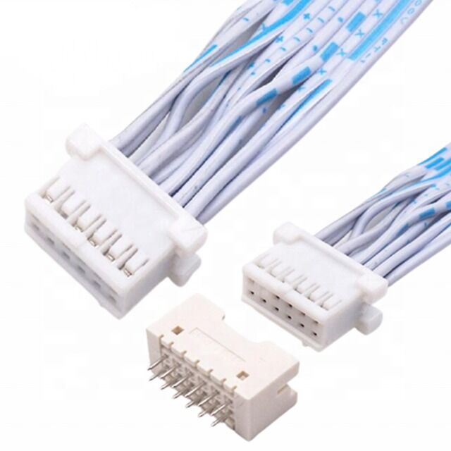 Custom Wire Harness JST Flat Ribbon Cable với pitch 2,54mm 12 pin Double Row cho các ứng dụng điện tử