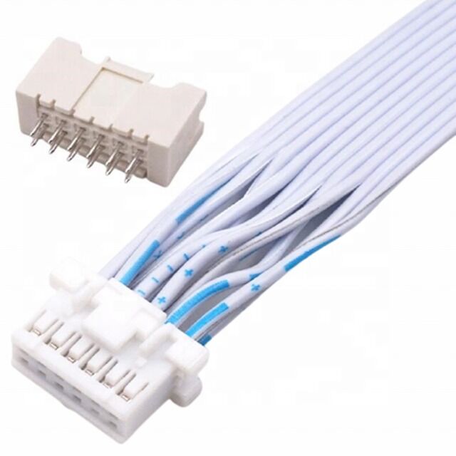 Custom Wire Harness JST Flat Ribbon Cable với pitch 2,54mm 12 pin Double Row cho các ứng dụng điện tử