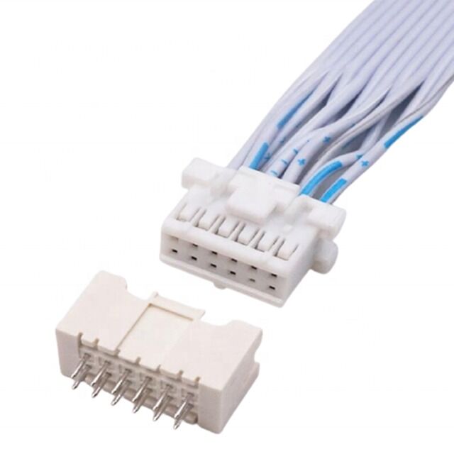 Custom Wire Harness JST Flat Ribbon Cable với pitch 2,54mm 12 pin Double Row cho các ứng dụng điện tử
