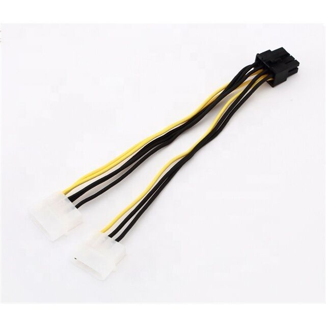 18AWG PVC PCI-E Power Cable 8 Pin Nam đến Hai 8Pin ((6+2) Nam GPU Power Splitter với tùy chọn chiều dài tùy chỉnh