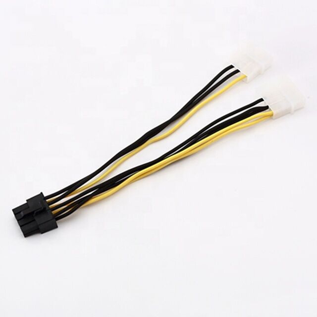 18AWG PVC PCI-E Power Cable 8 Pin Nam đến Hai 8Pin ((6+2) Nam GPU Power Splitter với tùy chọn chiều dài tùy chỉnh