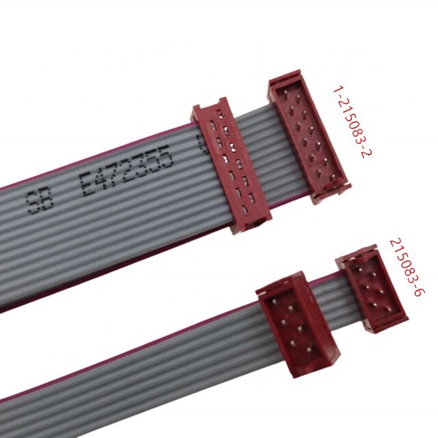 1.27mm Pitch 12 chân IDC Socket với cáp dẹt Ribbon 28AWG - Micro Match Male 1-215083-2