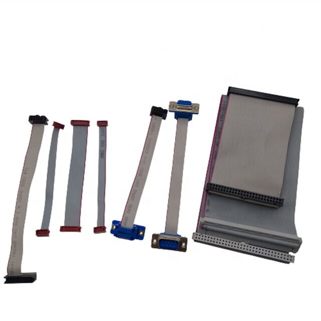 D-SUB DB9 đến bộ lắp ráp cáp băng phẳng IDC với đầu nối bọc vàng và pitch 2,54mm cho các ứng dụng chiều dài tùy chỉnh