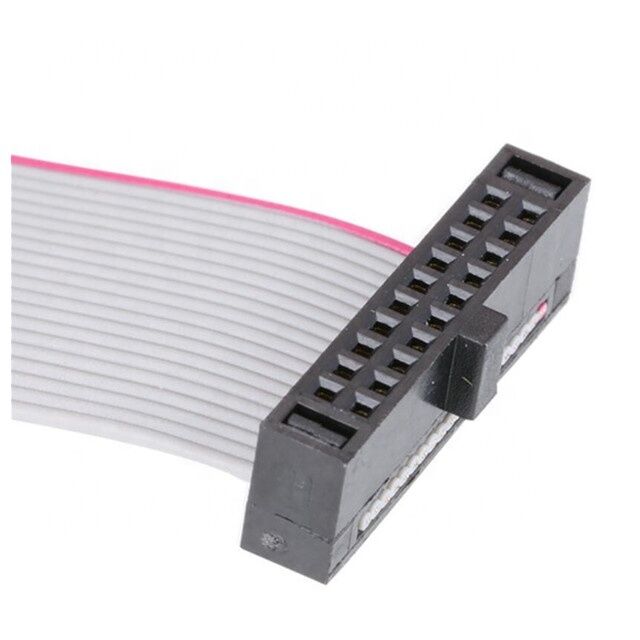 Cáp dẹt băng linh hoạt đầu nối IDC mạ vàng 30AWG bước răng 1.27mm cho điện tử