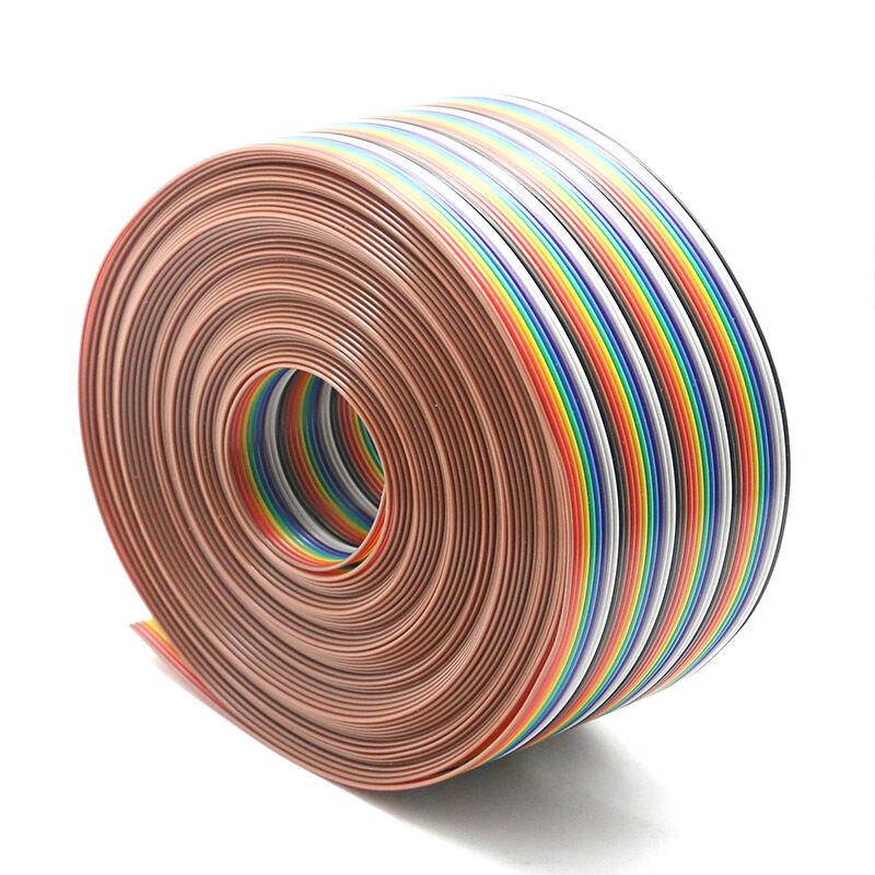 Cáp ruy băng phẳng với cách điện PVC và đầu nối IDC pitch 1,27mm