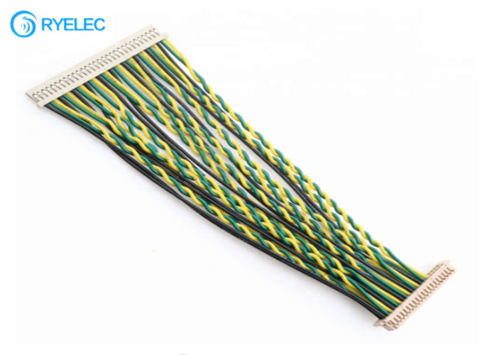 30 Pin LVDS cáp hội DF14-30S-1.25C để  DF13-40P Lcd nối Loom với UL1061