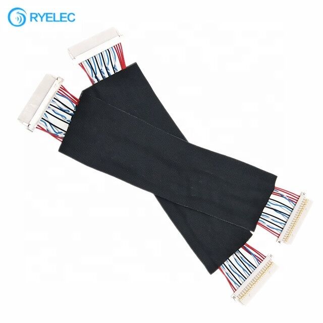 Hot Sale 20pin 1.0mm Pitch HRS DF19-20S-1C Both End Shield Flat Lvds Cable Assembly for Hydraulic Jack