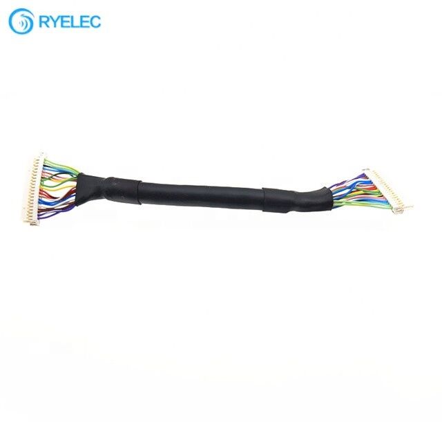 RY Hot Sale 30pin DF19 đến DF19 Hirose 1.0mm Pitch Universal Lvds Cable cho màn hình TV LCD Driver Board