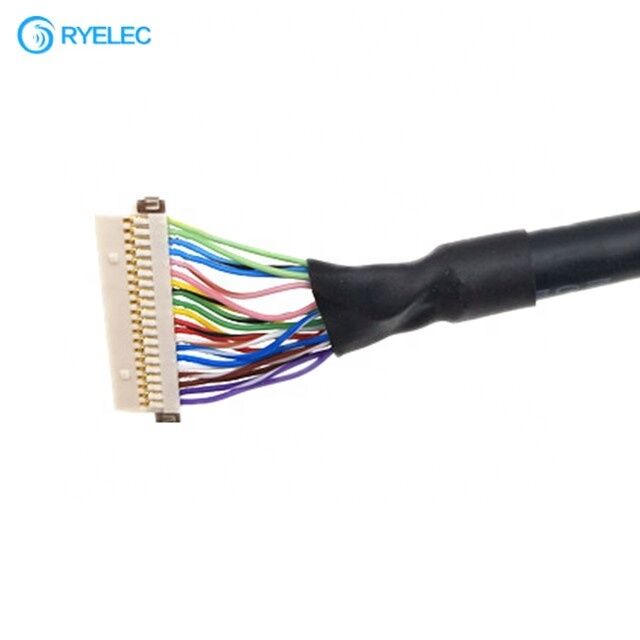 RY Hot Sale 30pin DF19 đến DF19 Hirose 1.0mm Pitch Universal Lvds Cable cho màn hình TV LCD Driver Board