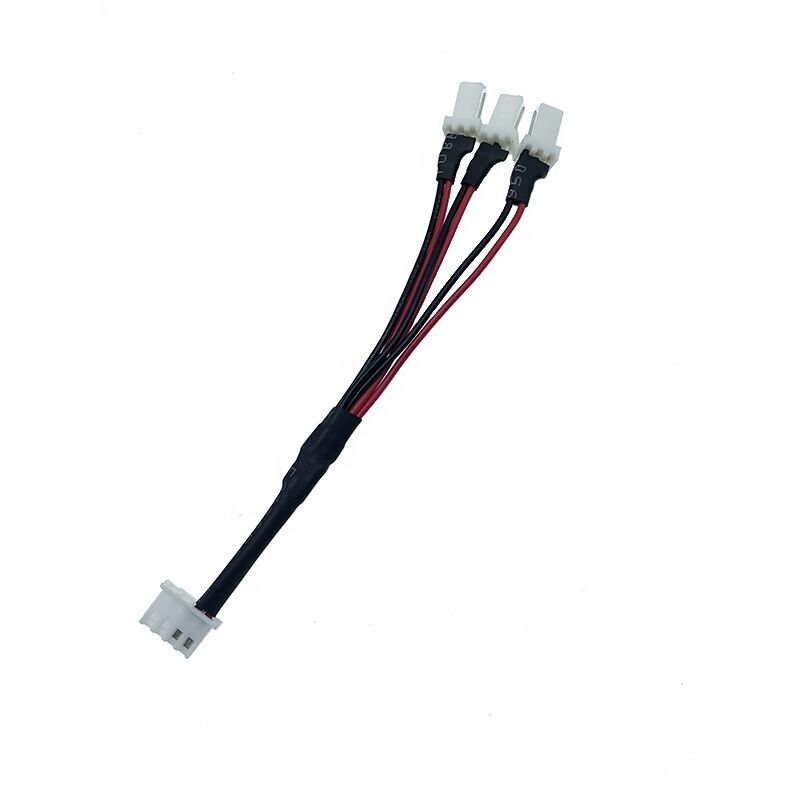 SM Cáp chuyển đổi nam nữ Cáp kết nối một kéo bốn 2.54 Máy bay 2pin Đỏ và đen dây chuyền dây dẫn đèn LED với Ter