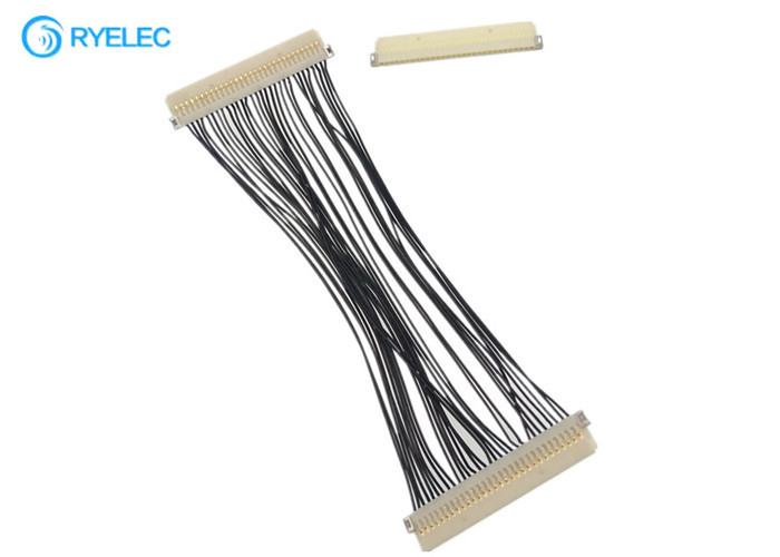 30 Cáp Lvds Flex Cáp DF19G - 30S  1.0mm Cao độ cho DF19G-30S Dành cho TV / DVD với 30awg
