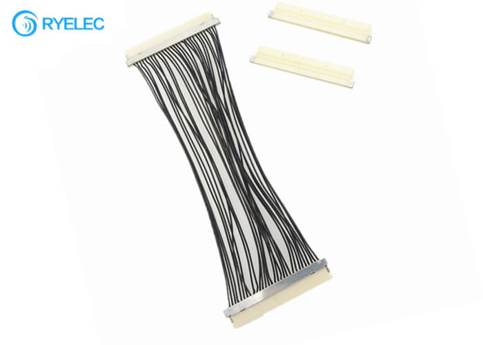 30 Cáp Lvds Flex Cáp DF19G - 30S  1.0mm Cao độ cho DF19G-30S Dành cho TV / DVD với 30awg