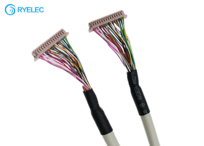 Màn hình kỹ thuật số  DF13-30DS-1.25C đến DF13 cho bảng LVDS Cáp LCD 30 pin 1.25mm