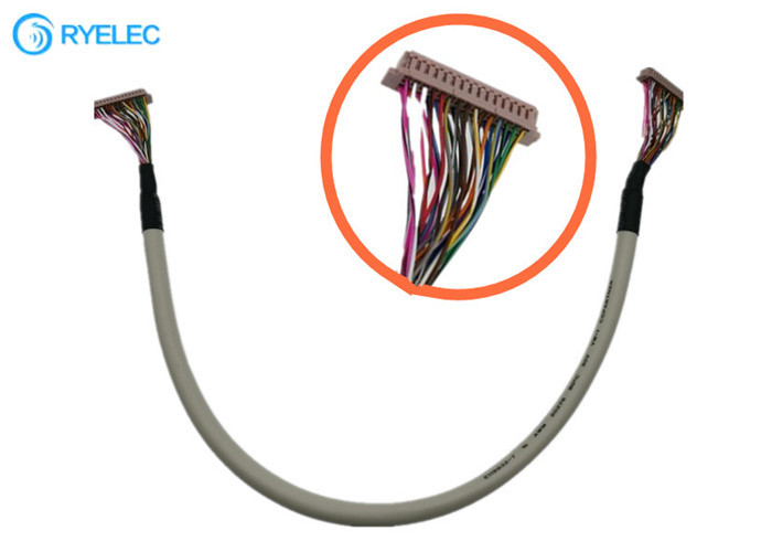 Màn hình kỹ thuật số  DF13-30DS-1.25C đến DF13 cho bảng LVDS Cáp LCD 30 pin 1.25mm