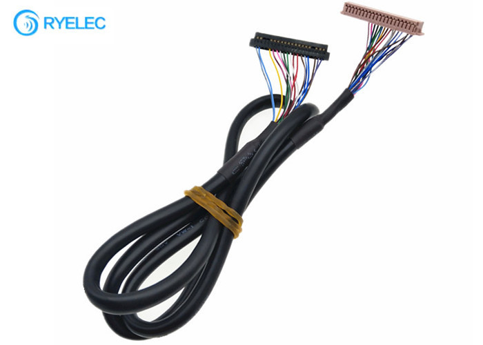 OEM ODM 40PIN  DF13-40DS-1.25C đến 20PIN JAE Fi-S20S với cáp Lvds áo khoác cho kỹ thuật số