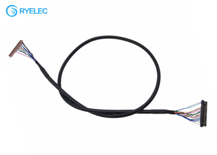 OEM ODM 40PIN  DF13-40DS-1.25C đến 20PIN JAE Fi-S20S với cáp Lvds áo khoác cho kỹ thuật số