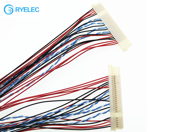 DF19-30S-1C 30 P Lvds Cáp sang màn hình LCD Tín hiệu chuyển đổi Led 30AWG Dây xoắn
