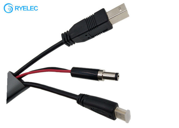 USB 2.0 A Nam / USB B Nam / HDM Ethernet tốc độ cao đến DC Nam 5.5 * 2.5mm 5.5 x 2.1mm Cáp