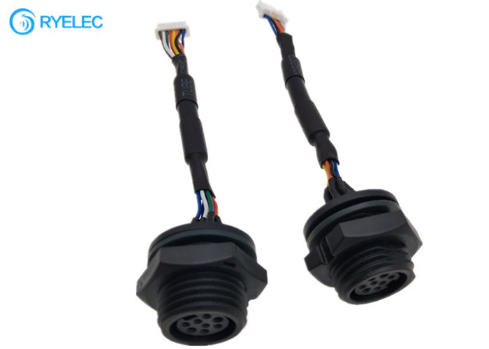 Bảng điều khiển M16 Chống thấm nước cho Nữ với Cáp NSH Series 1.0mm JST 8P NSHR-08V-S 28AWG