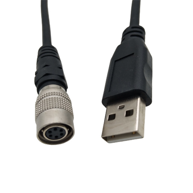 6 pin Push Pull Round USB2.0 Custom Wire Harness Assembly for Cameras