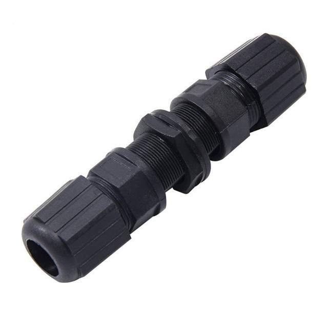 Dây vá mạng gắn trên mặt trước Cat5e IP67 không thấm nước màu đen