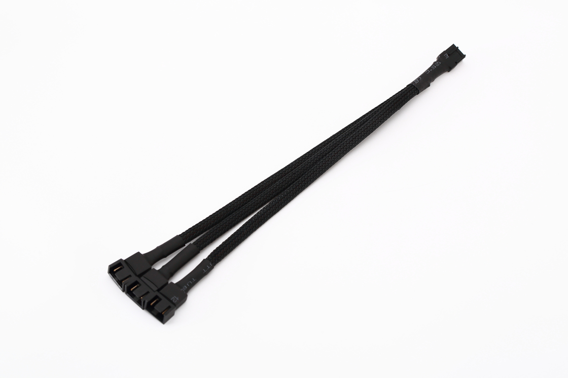 1 đến 3 Way Splitter Sleeve 4 Pin Pwm Connector Cáp mở rộng quạt máy tính 4p One Point Three