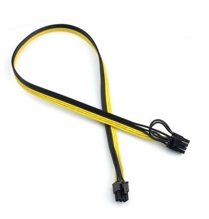 6P đến 8P Server Power Conversion Board Graphics Module Line Cable 50CM / 18AWG / 16AWG Chiều dài 70cm / Bộ kết nối tùy chỉnh Molex