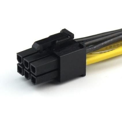 6P đến 8P Server Power Conversion Board Graphics Module Line Cable 50CM / 18AWG / 16AWG Chiều dài 70cm / Bộ kết nối tùy chỉnh Molex