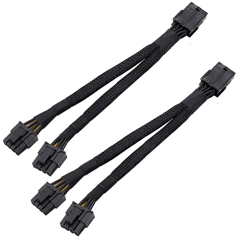 Cáp nguồn Pcie 8 pin Nữ đến Cáp nguồn Minig GPU Minig có vỏ bọc 8 chân 8 chân